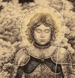 Egor Shokoladov – Phoenix / Jeanne d’Arc | grafický list v technice leptu